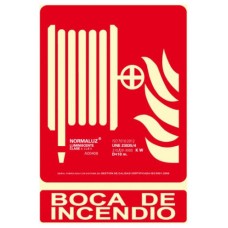 SEÑAL "BOCA DE INCENDIO" 210X300 PVC ROJO ARCHIVO 2000 6171-03H RJ (Espera 4 dias) en Huesoi